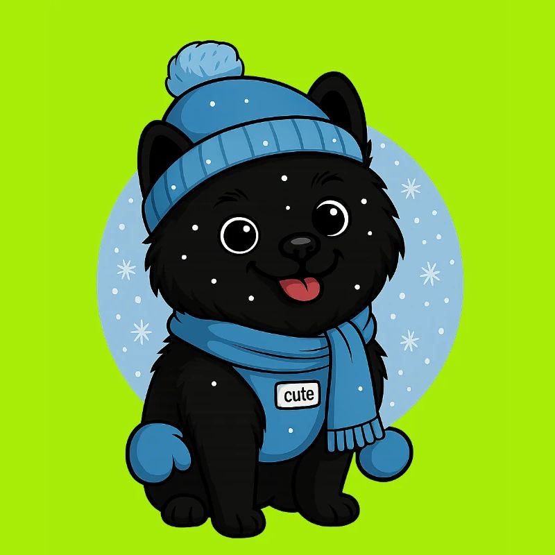 Cuddly Dog Winter Magic