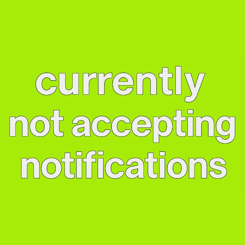 n’accepte actuellement pas les notifications