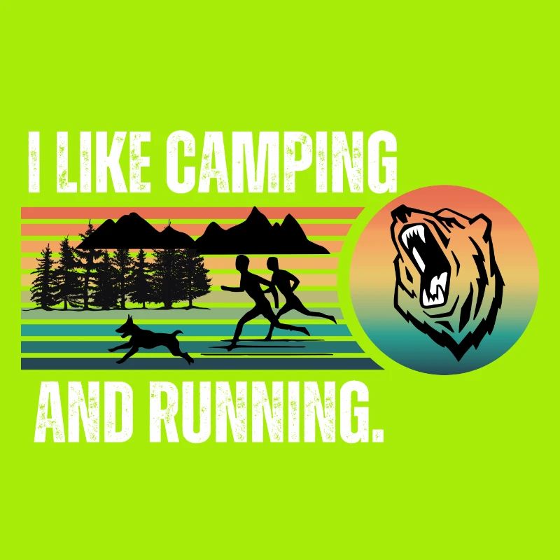 J’aime le camping et la course à pied