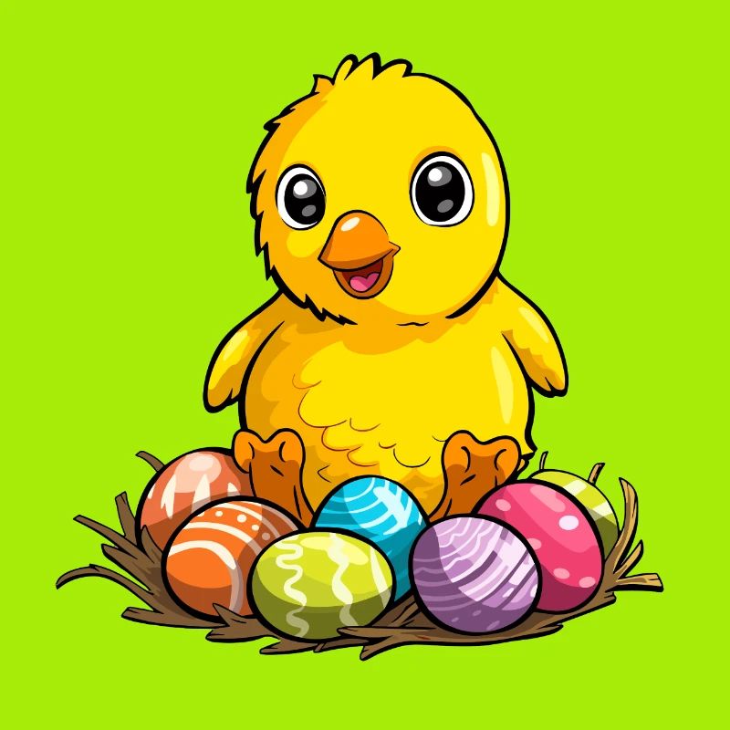 Cute Easter chick