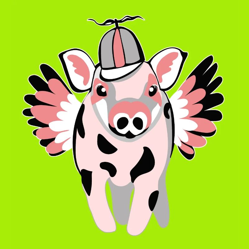 small winged pig