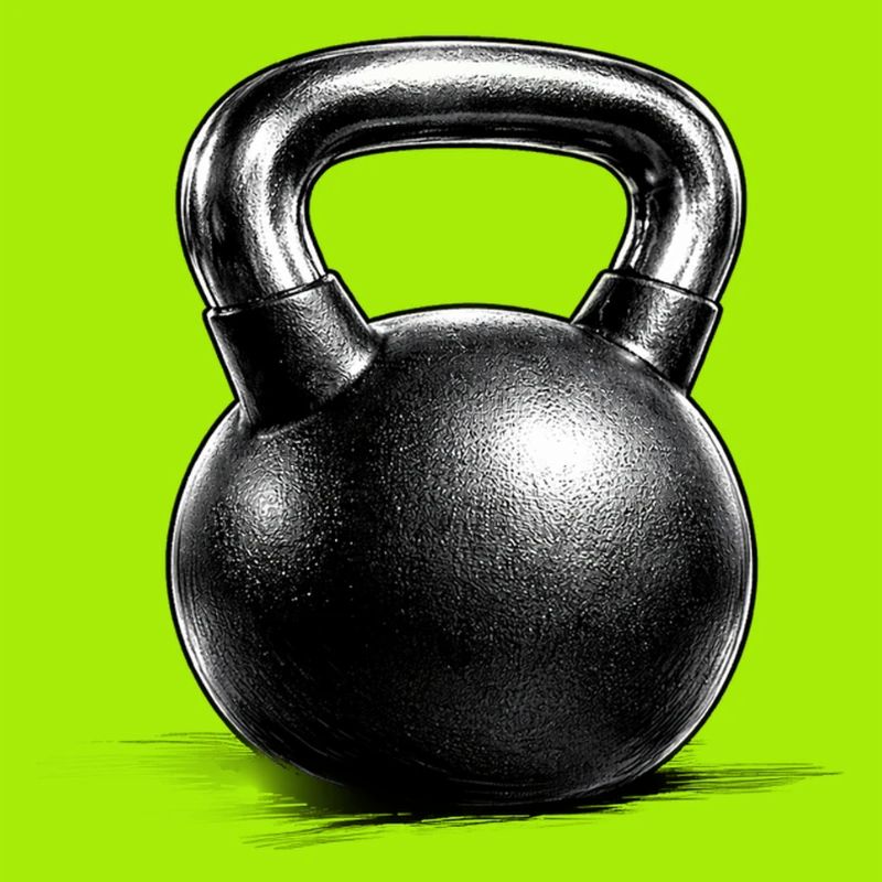 Kettlebell Strength Training Drawing Minimal