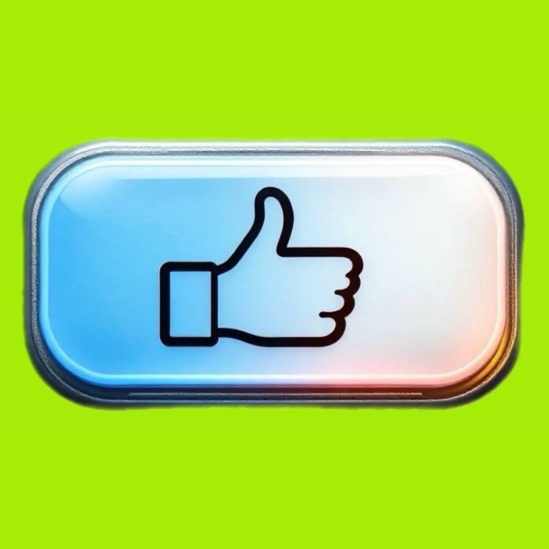 Neon Thumbs Up Gradient