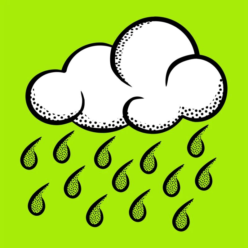 Cloud Pop Art Halftone