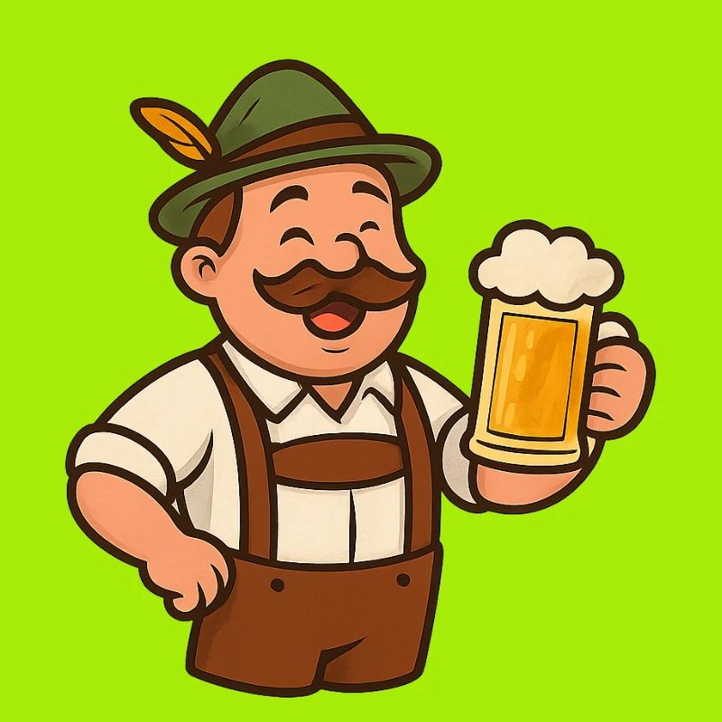 Bayerischer Biergarten Trinklied Design