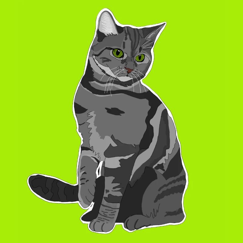 Graue Katze