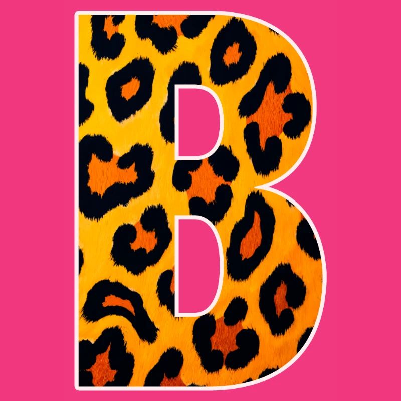 Monogramme LeopardB en look léopard