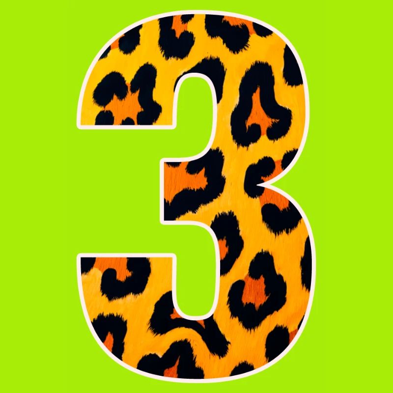 Motif numérique Léopard 3