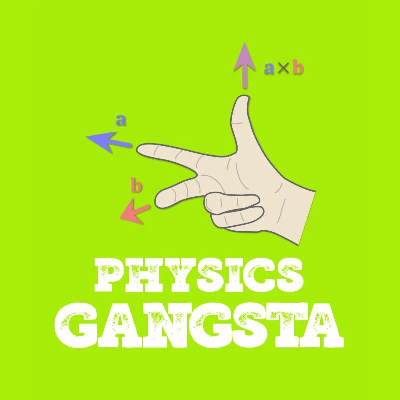 Physics Gangsta design funny physics distressed