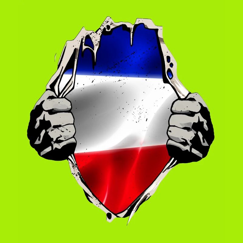 Drapeau rouge bleu-blanc