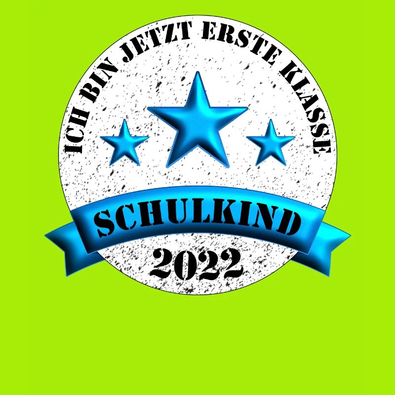 Ich bin jetzt erste Klasse Schulkind Einschulung