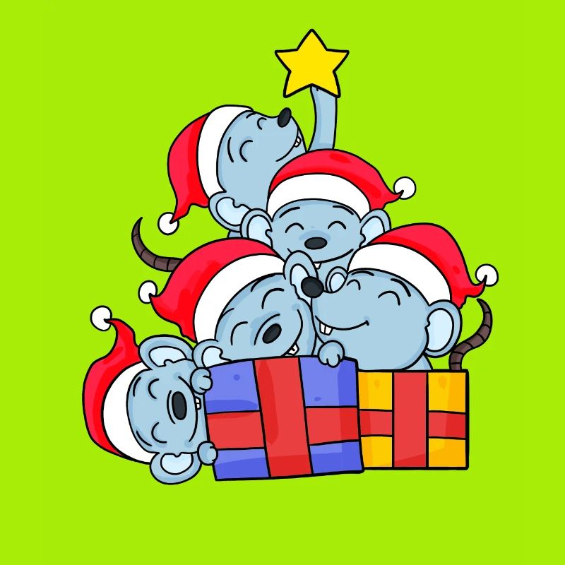 Mouse Tree Christmas Christmas Tree