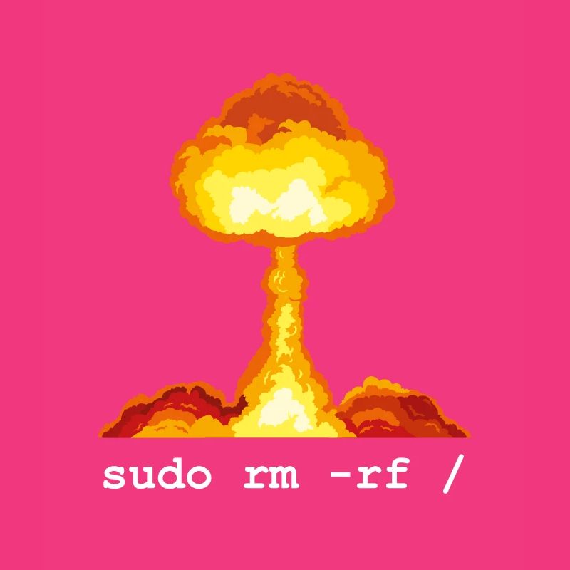 Linux Funny Linux Command Sudo RM RF for Men
