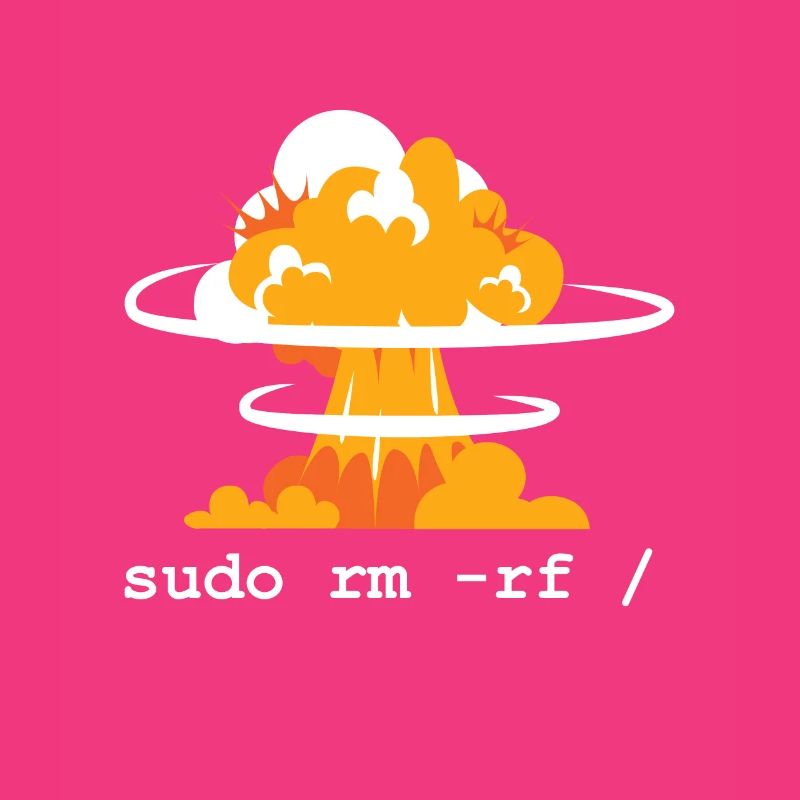 Linux Funny Linux Command Sudo RM RF für Männer