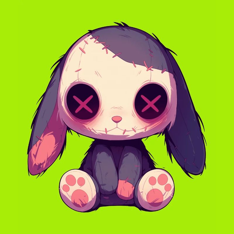 Goth Bunny Cute Bunny Gothic Doll Grunge Gift