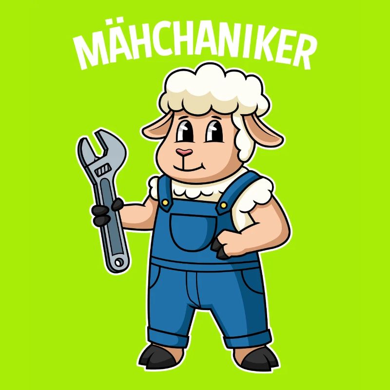 Mechatronics engineer car mechanic technician sheep