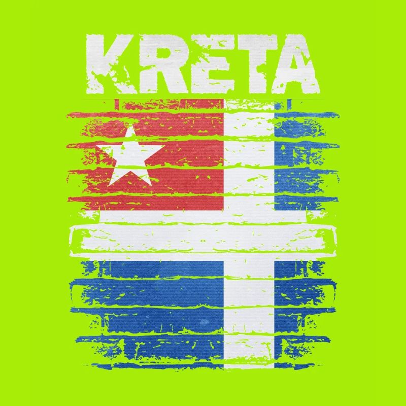Drapeau de la Crète Impression d’art