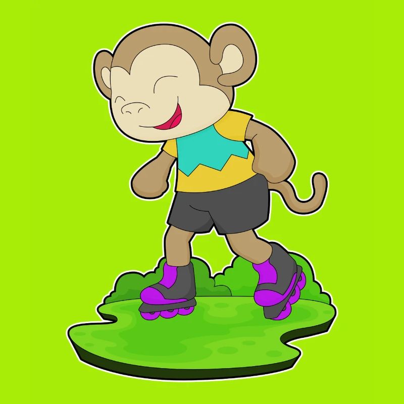 Monkey inline skating inline skates sport