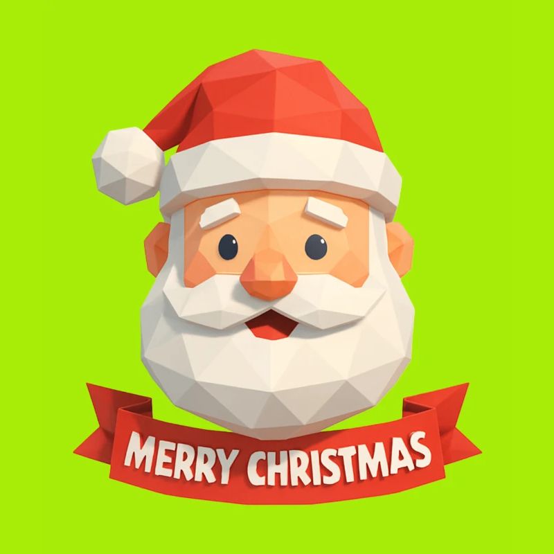 Conception de polygone du Père Noël – Joyeux Noël