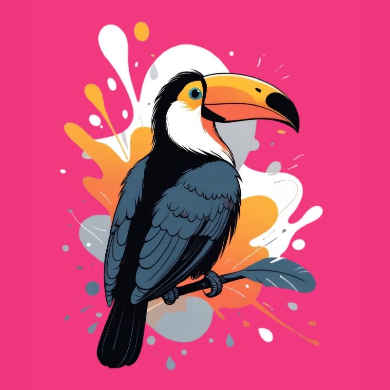 Explosion de couleur du toucan