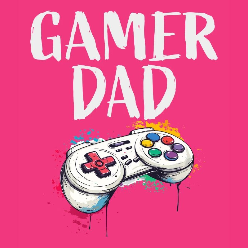 Gamer Dad Controller Art