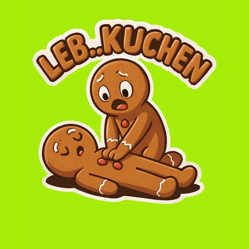 Cake Gingerbread First Aid Saying Funny