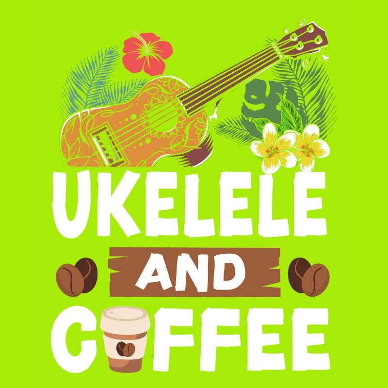 Hawaiian Ukulele Uke Coffee