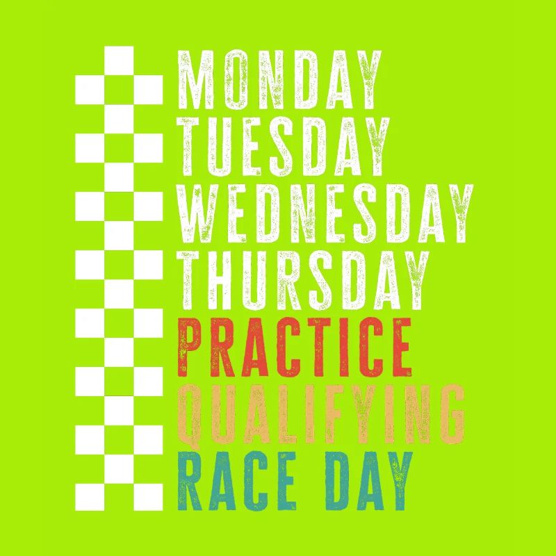 Calendrier de la semaine de course : Course d’entraînement qualificative