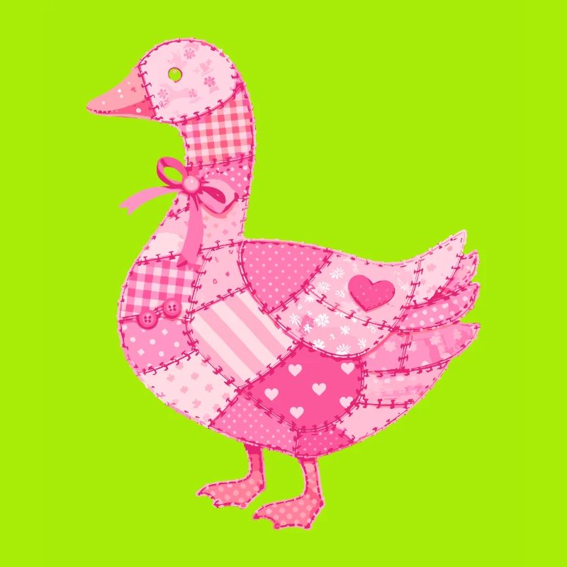 Patchwork Ente Rosa