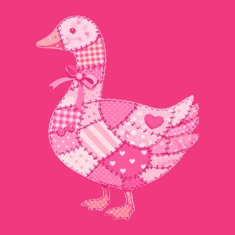 Patchwork Ente Rosa