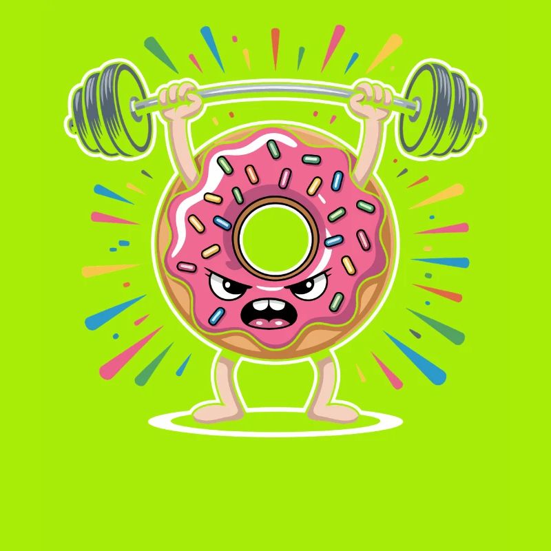 Donut strength training with sprinkles