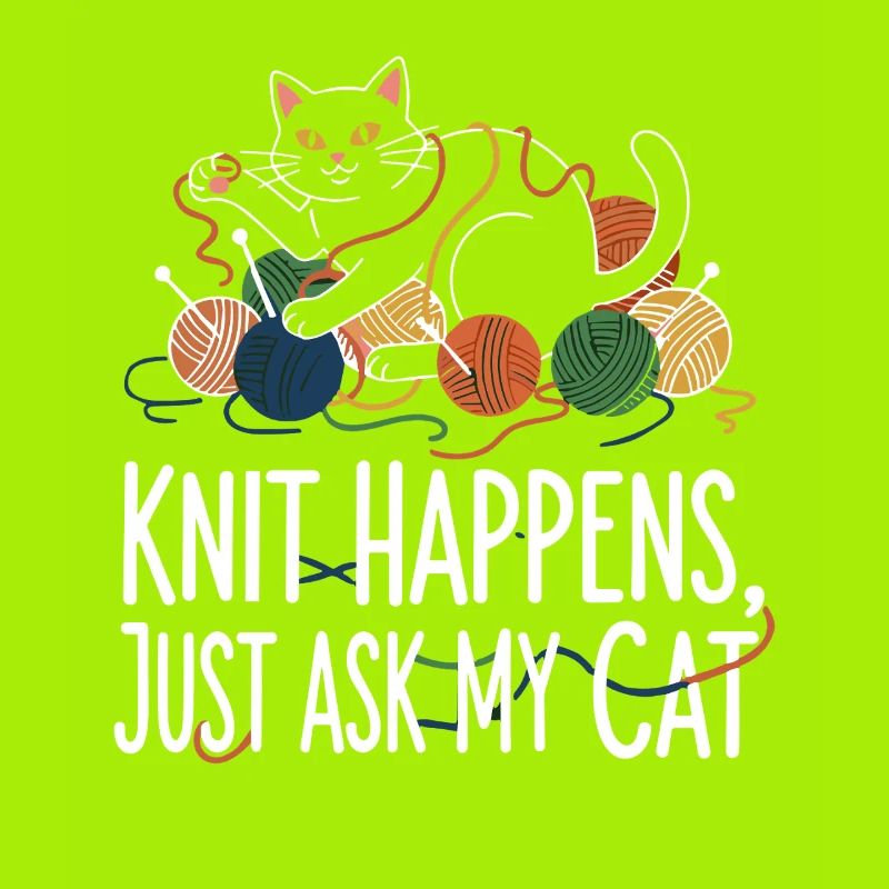 Le tricot arrive – Demandez à mon chat