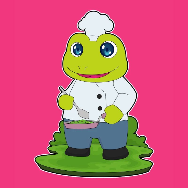 Cuisson à la poêle de cuisson à grenouilles