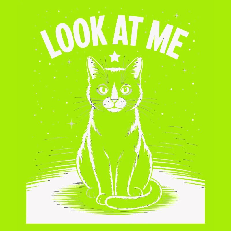 Regarde-moi - Ciel étoilé de chat