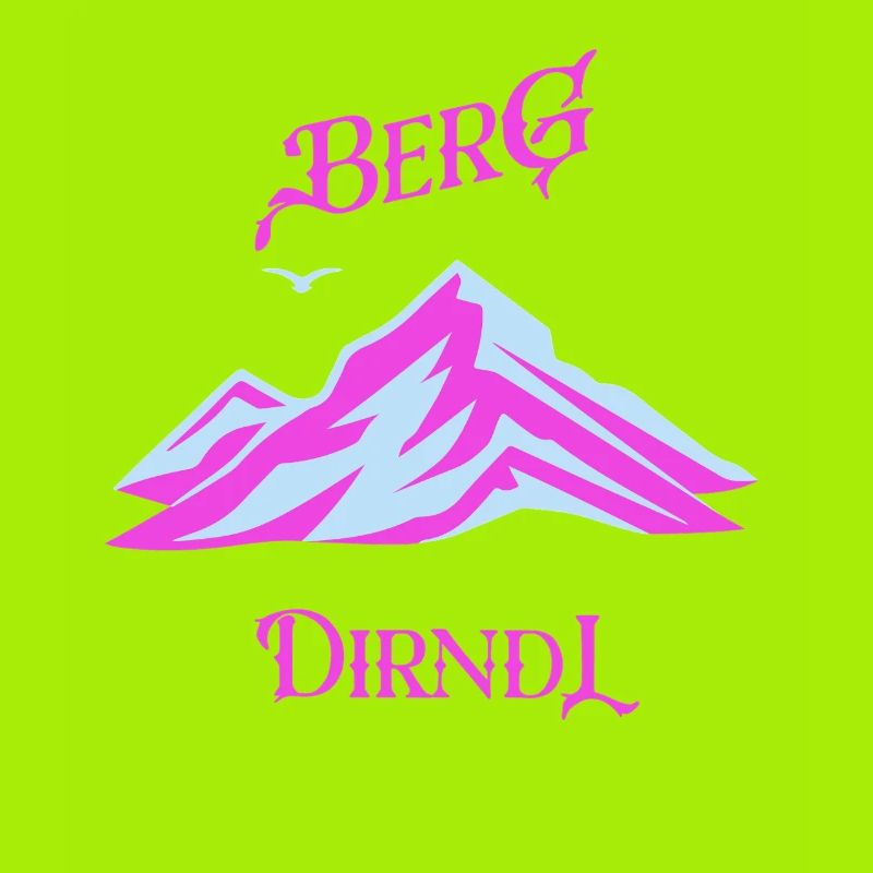 Berg Dirndl Neon Pastel