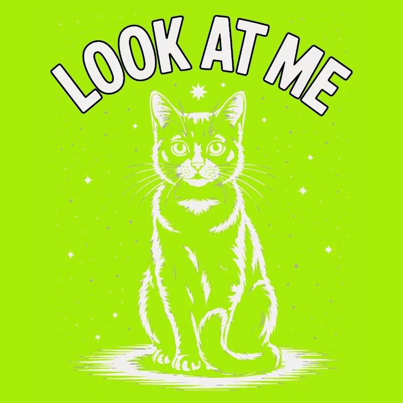 Regarde-moi - Ciel étoilé de chat