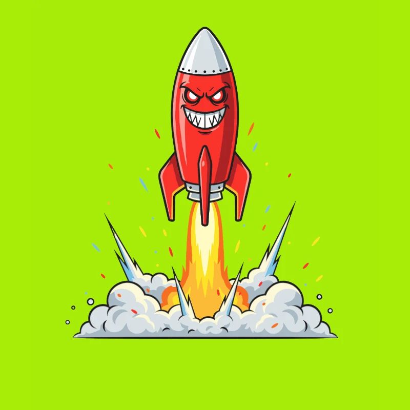 Angry Rocket Comic Character