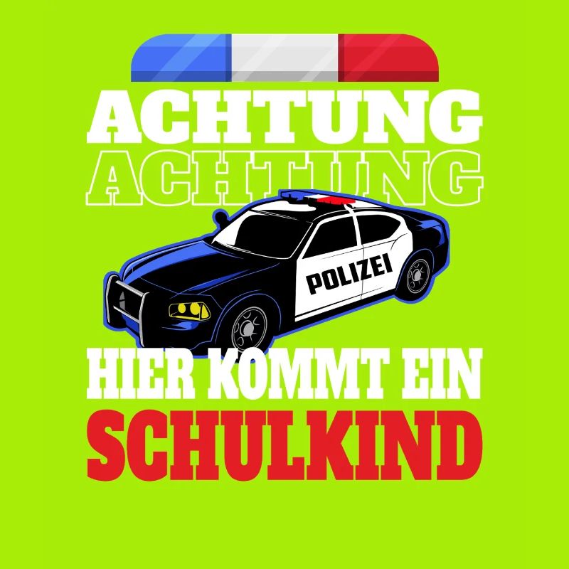 Polizeiauto Warnung Schulkind