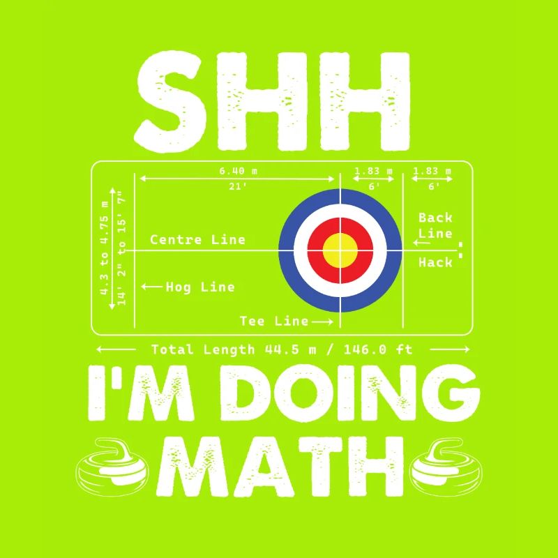 Shh Im Doing Math Curling Curler Humor