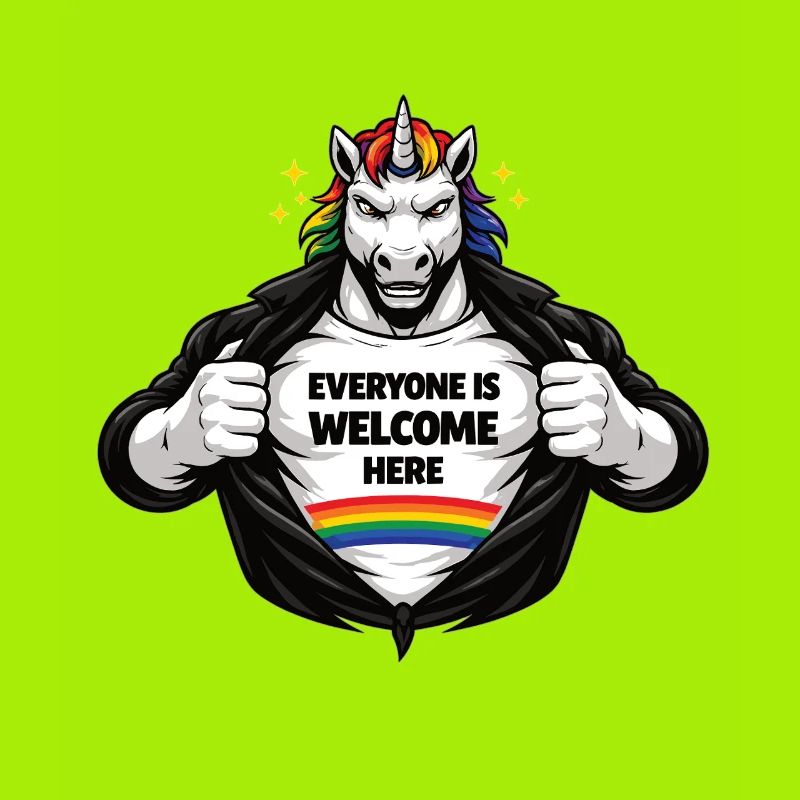 Diversity & Respect Rainbow Statement Design