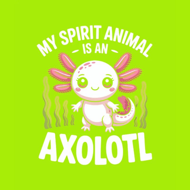 Axolotl Geisttier-Tee