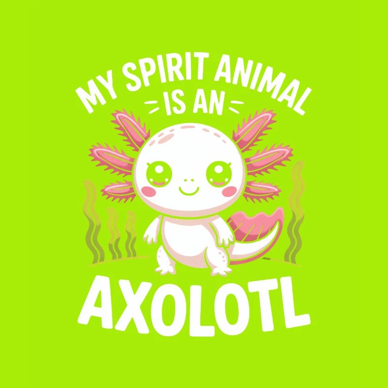 Axolotl Geisttier-Design