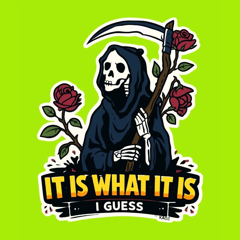 Grim Reaper with Roses Meme