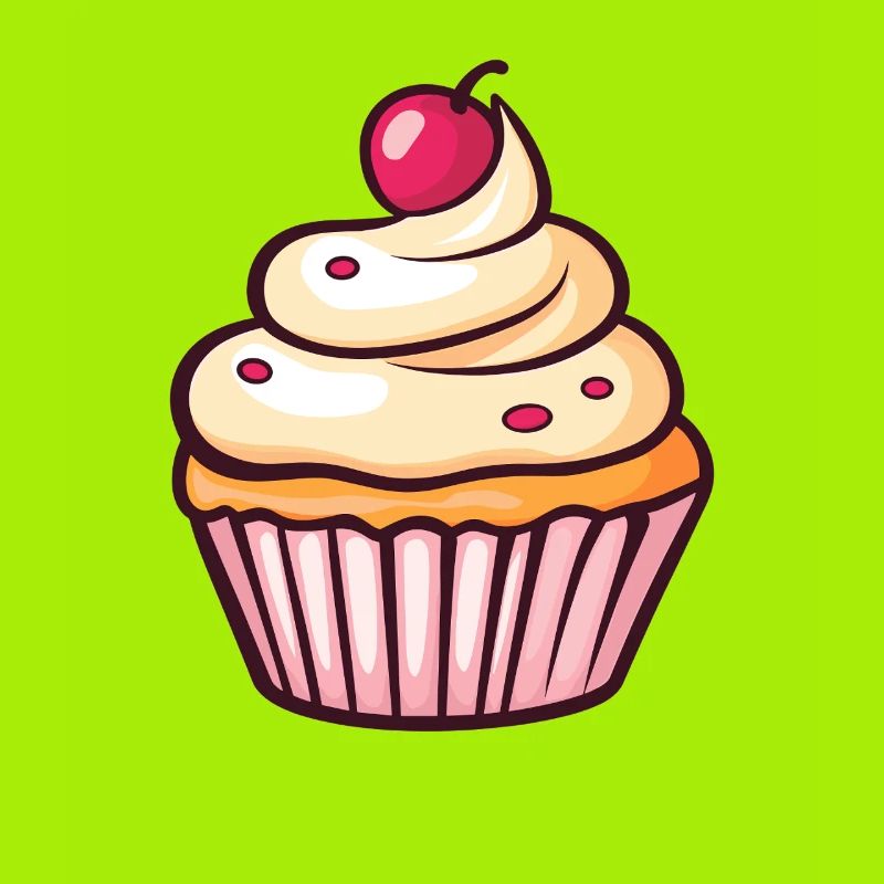 Pastell Cupcake Kirschkuss