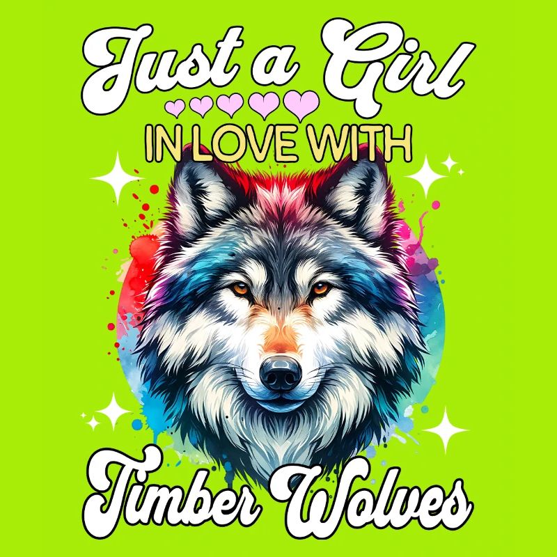 Gray Wolf Girl Timber Wolf