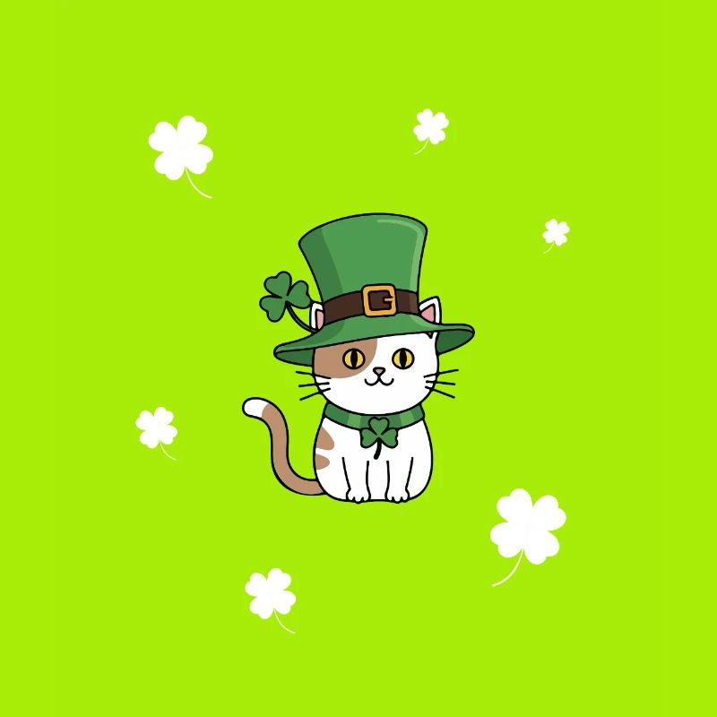 St. Patrick's Day Katze