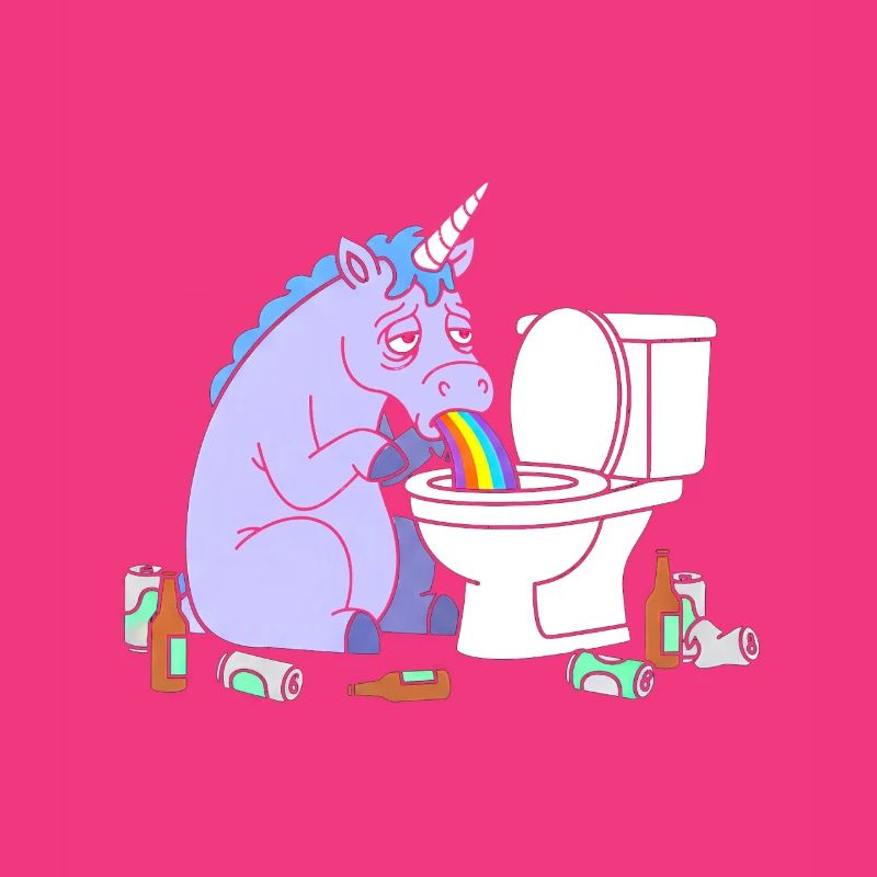 Klo Regenbogen Einhorn