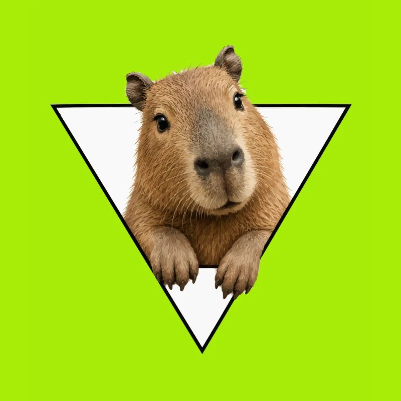 Kapybara im Dreieck