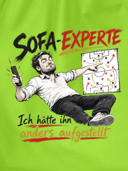Sofa-Experte Strategie Humor