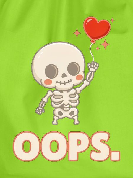 Herzballon-Skelett OOPS